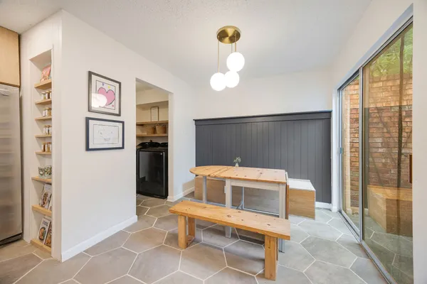 a room with furniture and window