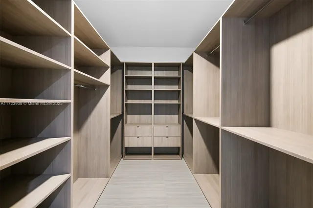 a view of walk in closet
