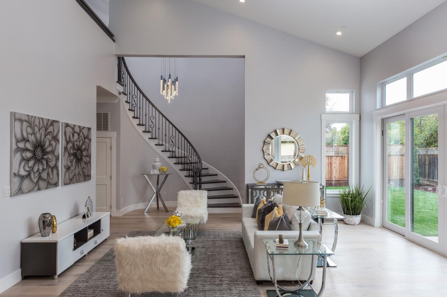 1639 Walters Avenue Campbell, CA 95008 - Photo 18 of 30 a living room with furniture and a chandelier