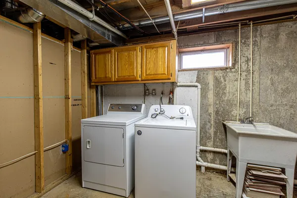 a view of storage and utility room