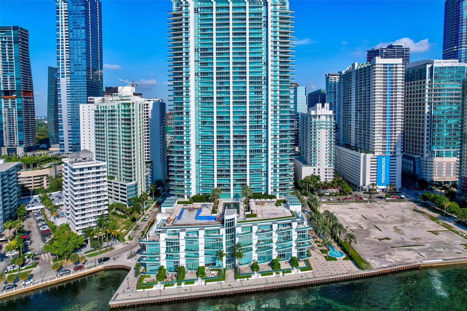 1331 Brickell Bay Drive, Unit 1504 Miami, FL 33131 - Photo 25 of 30 a view of balcony with a potted plant ana a yard