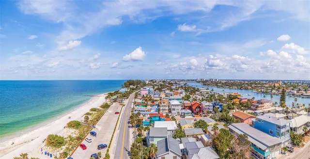 an aerial view of a city