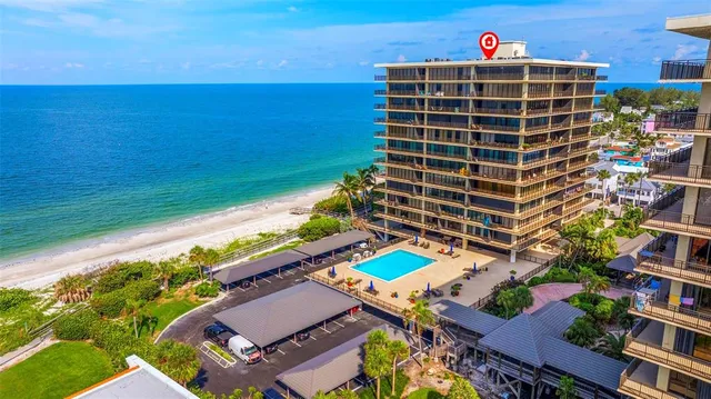 a view of a city with tall buildings