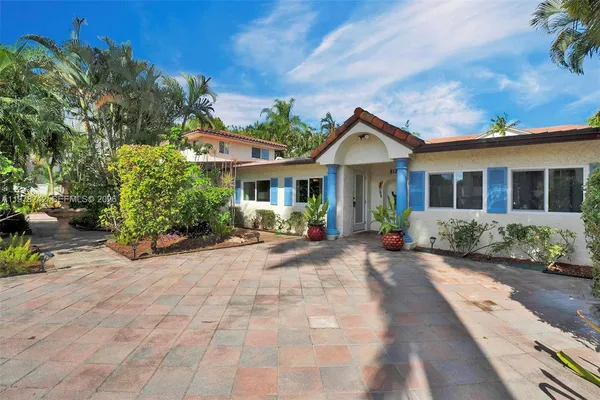 a view of a house with a patio