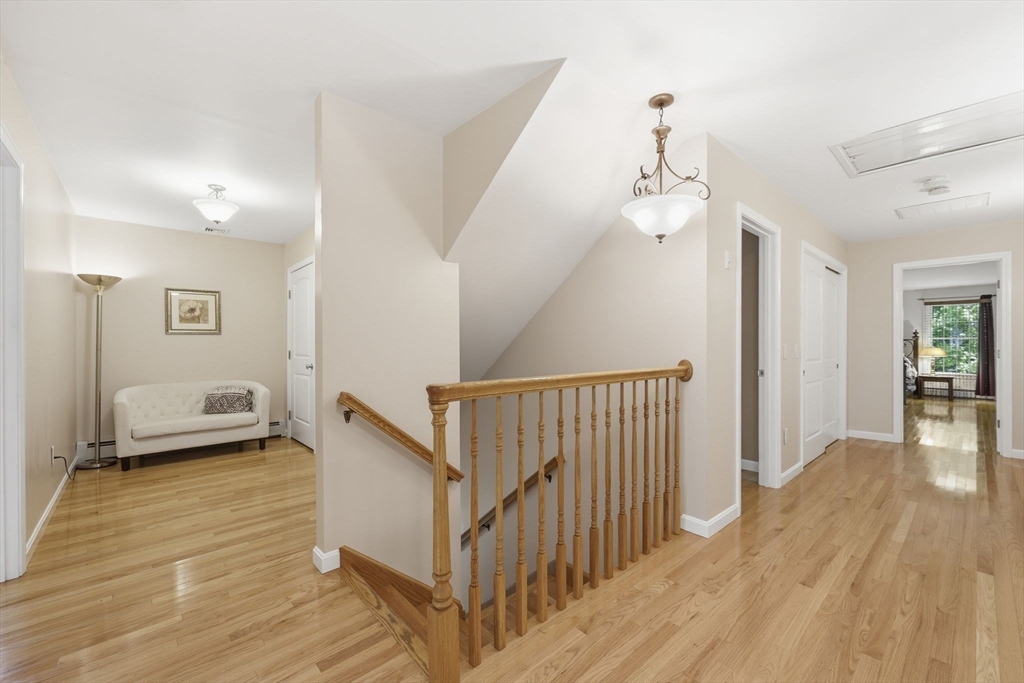 345 Bragg Road Warren, MA 01585 - Photo 21 of 41 a view of a room with wooden floor and stairs
