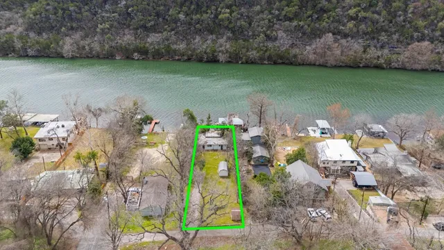 a view of a lake with a mountain