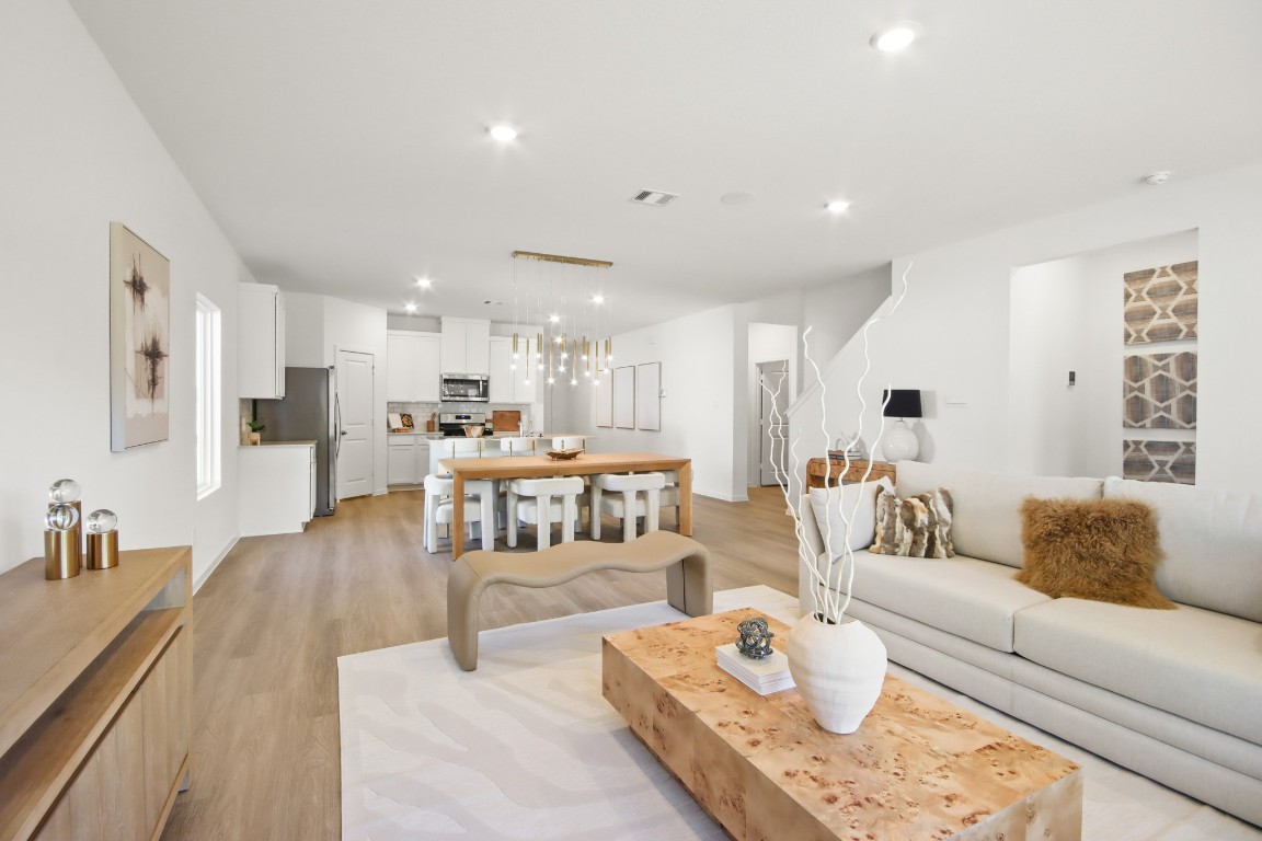540 Wax Myrtle Way Hockley, TX 77447 - Photo 4 of 25 a living room with furniture and kitchen view