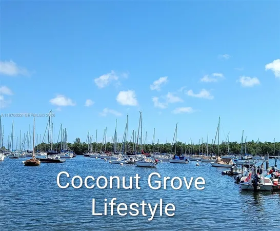a view of outdoor space with signage and flags