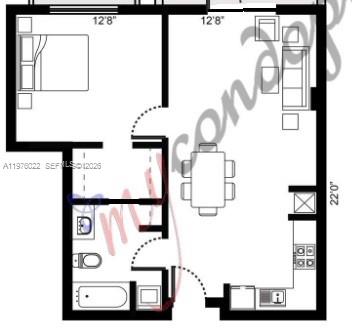 2630 Southwest 28th Street, Unit 51 Miami, FL 33133 - Photo 30 of 33 a picture of a bench in a building