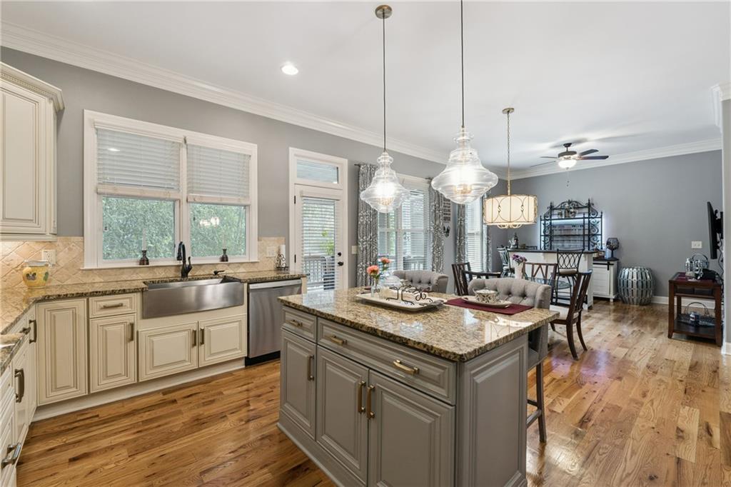 217 Trecastle Square Canton, GA 30114 - Photo 3 of 43 a kitchen with a sink and stove