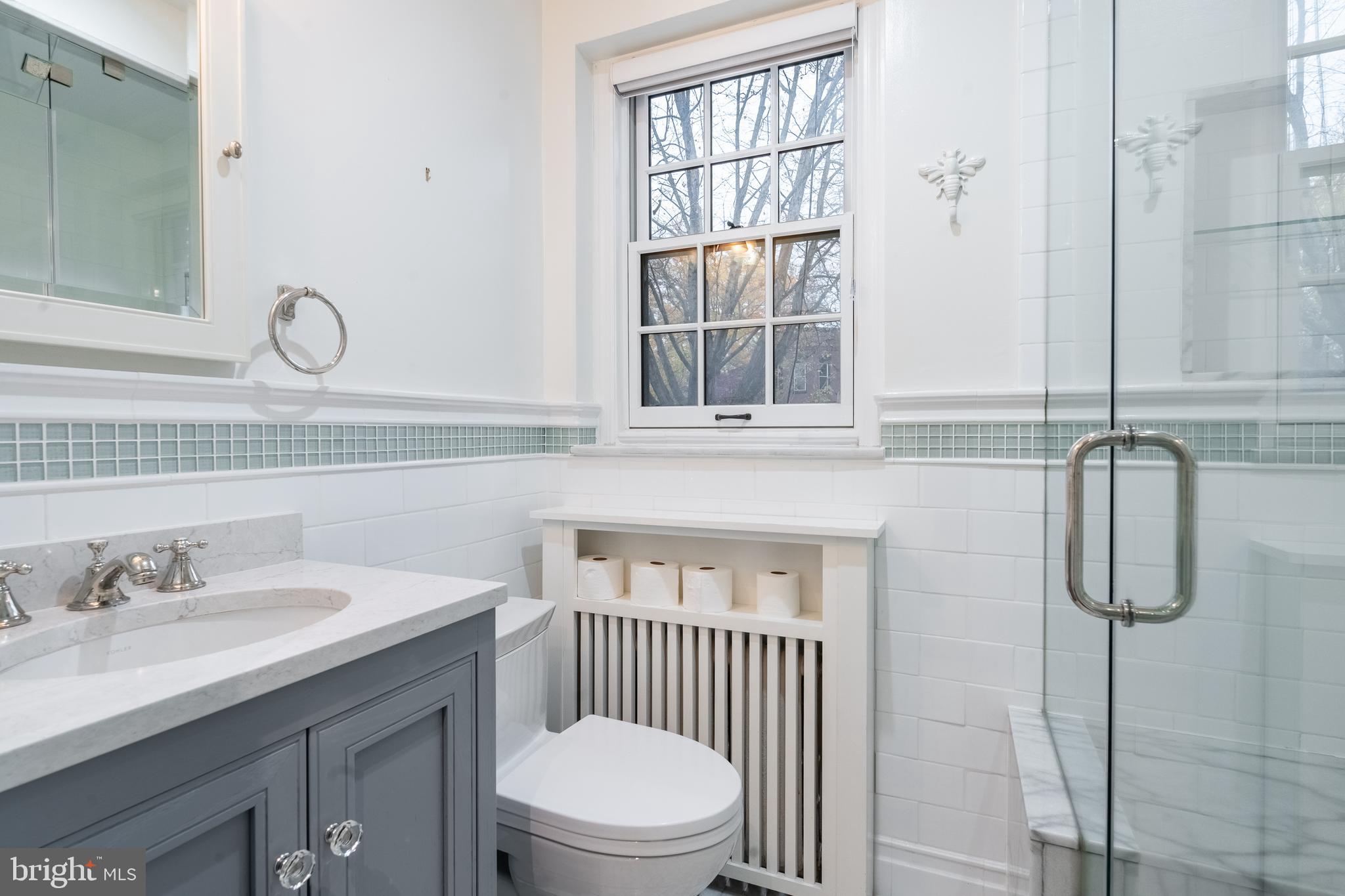 1127 C Street Southeast, Unit 1 Washington, DC 20003 - Photo 14 of 26 a bathroom with a sink and a toilet