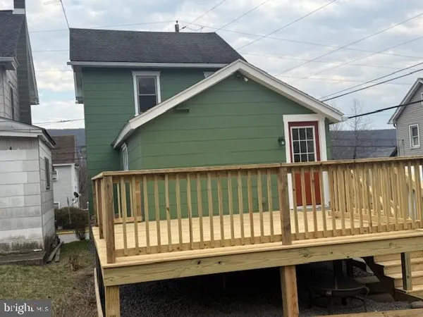 a balcony with a stove