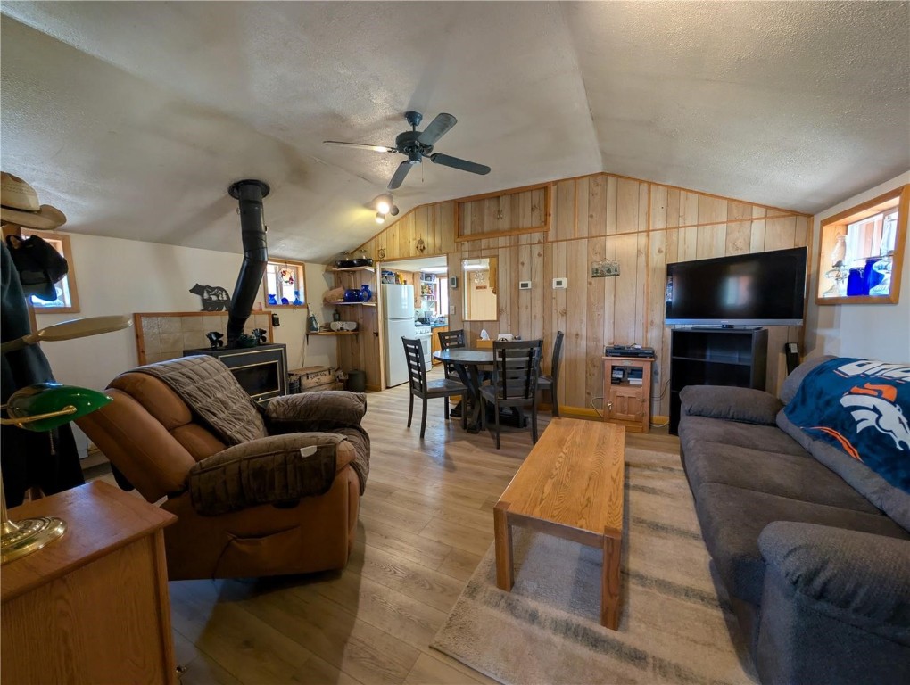 2117 Badger Creek Road Hartsel, CO 80449 - Photo 21 of 46 a living room with furniture and a flat screen tv