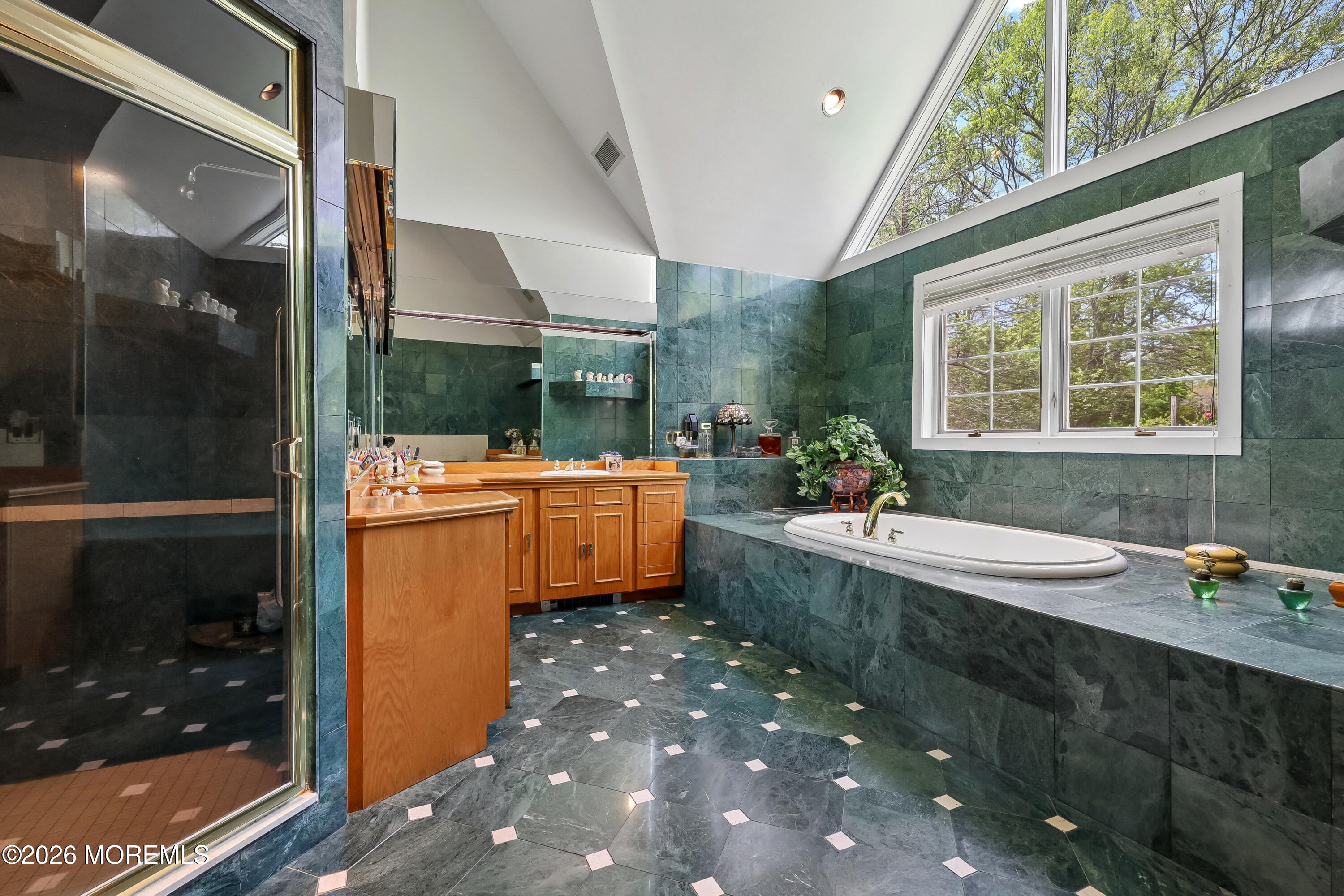 187 Hockhockson Road Colts Neck, NJ 07722 - Photo 32 of 55 a kitchen with sink a counter top space and living room