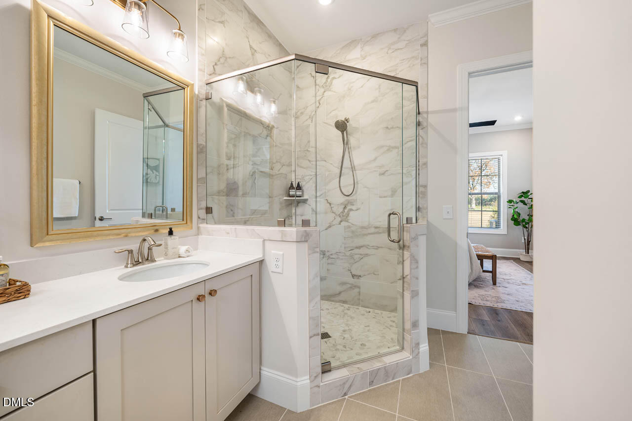 1047 Coldspring Circle Durham, NC 27705 - Photo 25 of 57 Tiled Walk-In Shower