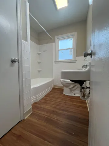 a bathroom with a sink and a bathtub