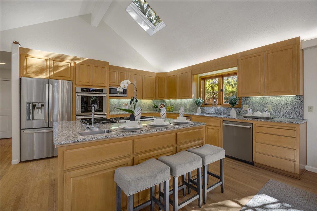 1034 Parma Way Los Altos, CA 94024 - Photo 19 of 49 a kitchen with a sink appliances and cabinets