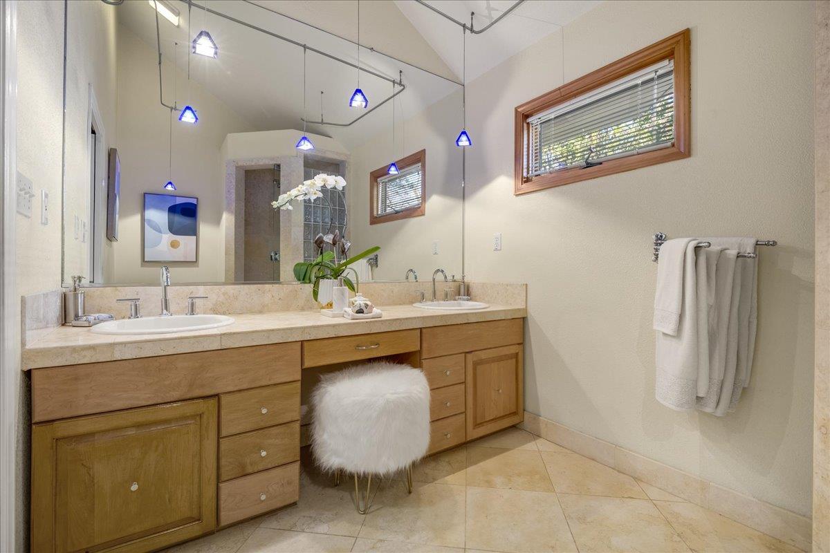 1034 Parma Way Los Altos, CA 94024 - Photo 30 of 49 a bathroom with a sink and a mirror