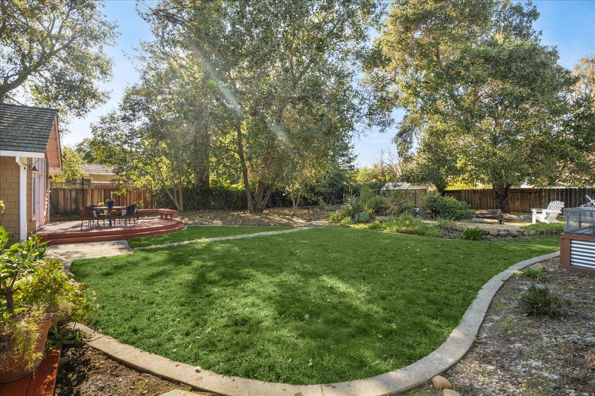 1034 Parma Way Los Altos, CA 94024 - Photo 43 of 49 a view of a garden with a slide