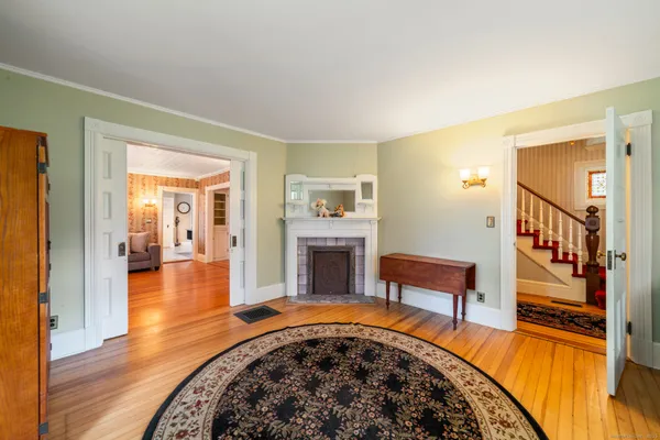 a view of a living room