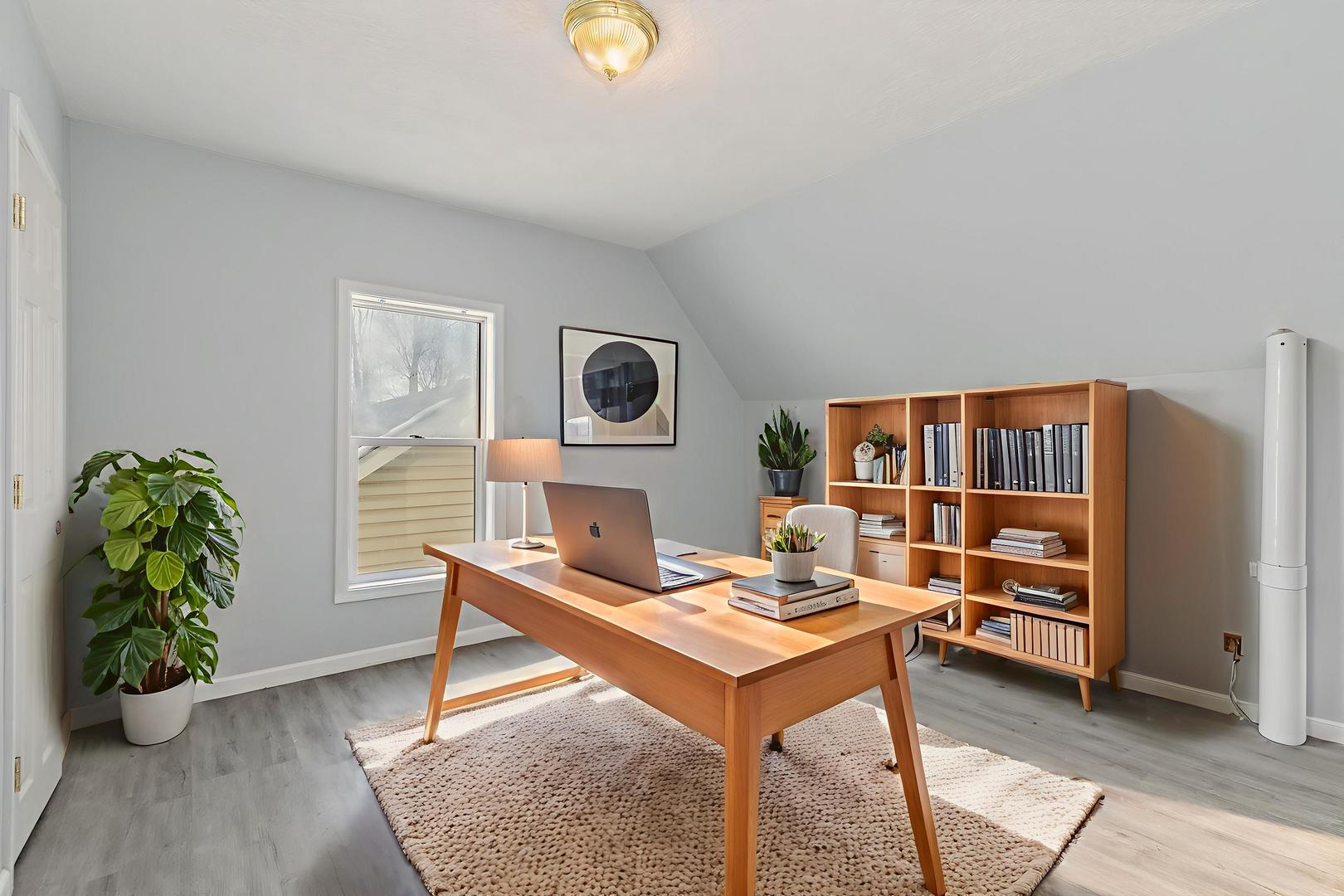 329 South 10th Street DeKalb, IL 60115 - Photo 19 of 25 a workspace with furniture and wooden floor