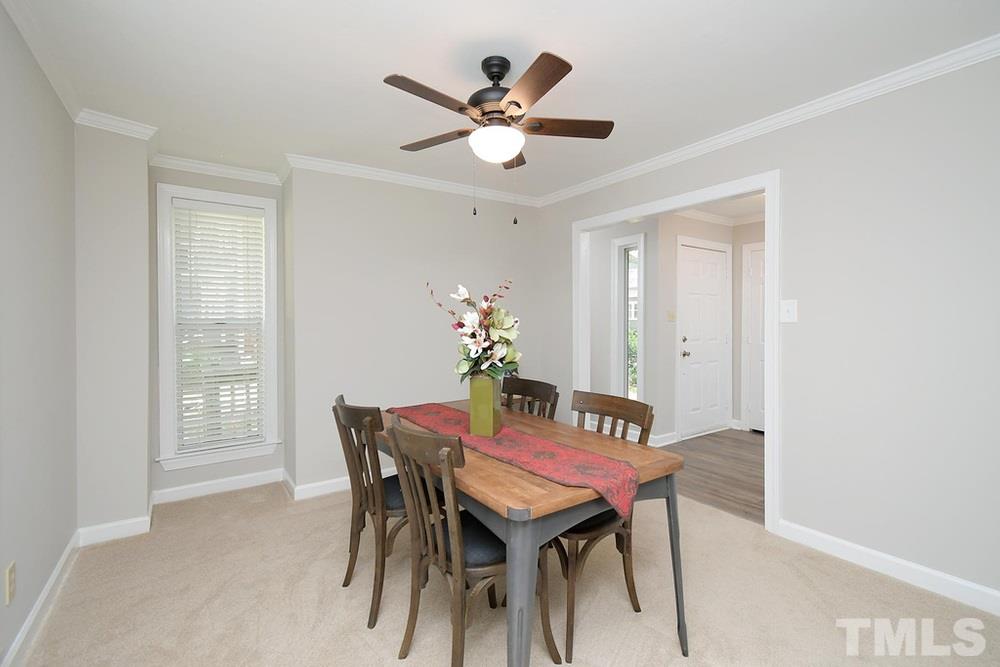 5903 Sentinel Drive Raleigh, NC 27609 - Photo 11 of 26 View of Dining Room off of the Foyer and Family Room.