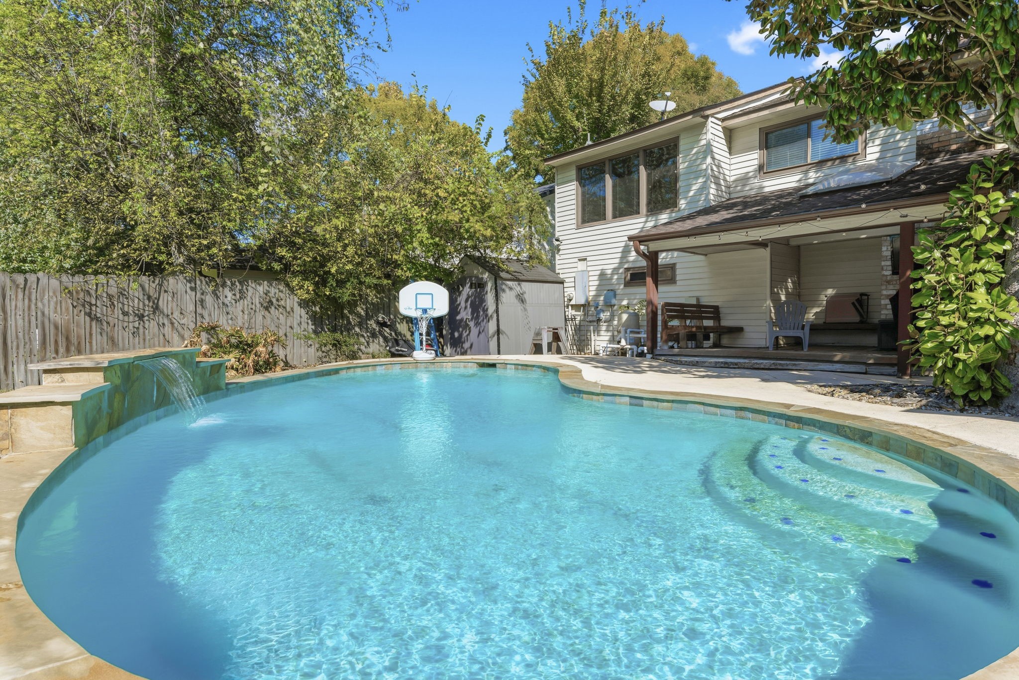 17603 Loring Lane Spring, TX 77388 - Photo 47 of 50 a backyard of a house with yard and outdoor seating