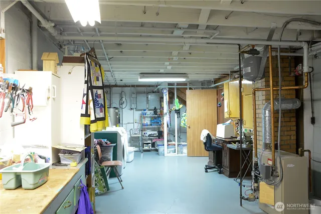 a view of storage and utility room