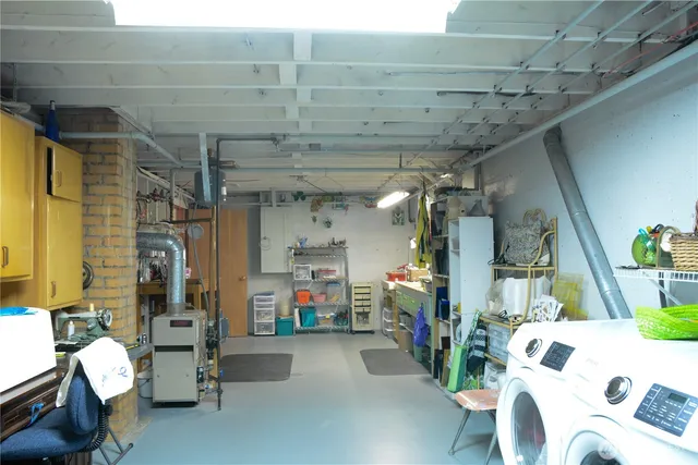 a view of storage and utility room