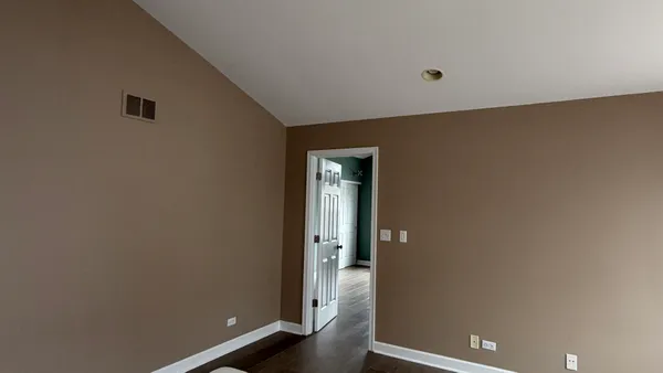 a view of hallway with stairs