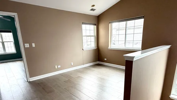 a view of a livingroom with a window