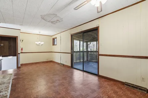 a view of an empty room