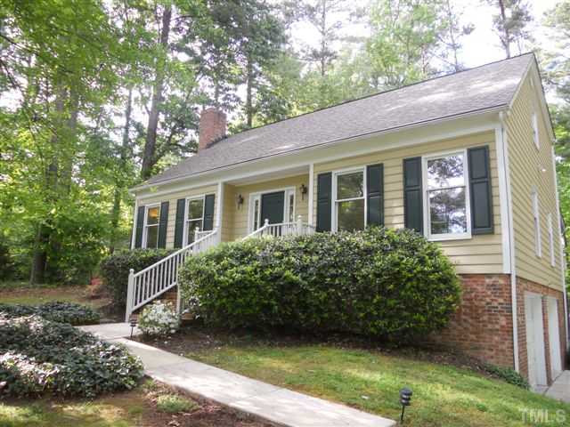 Desirable two car garage has interior access to house.