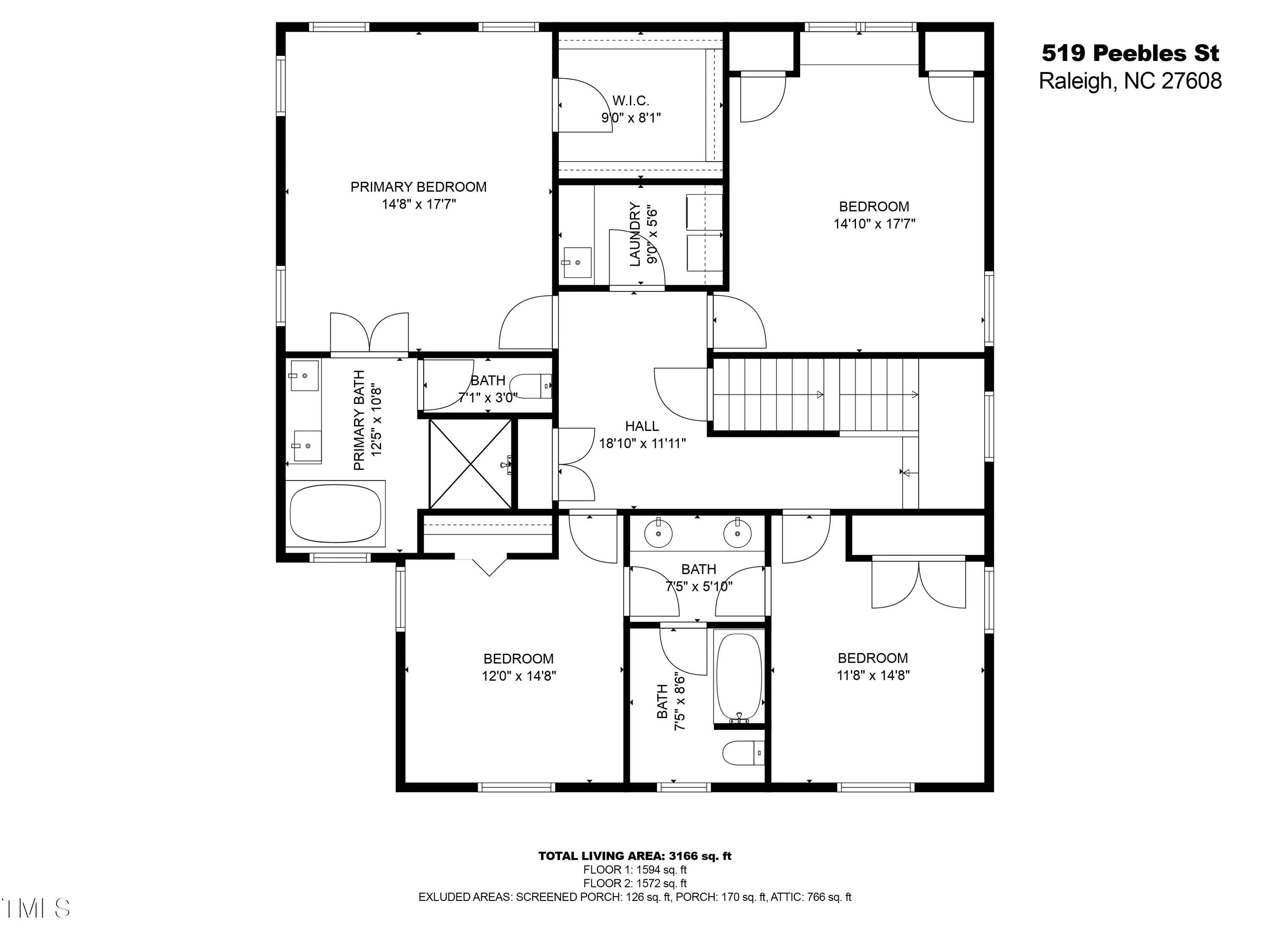 519 Peebles Street Raleigh, NC 27608 - Photo 42 of 43 a picture of a wall with a white wall and a picture
