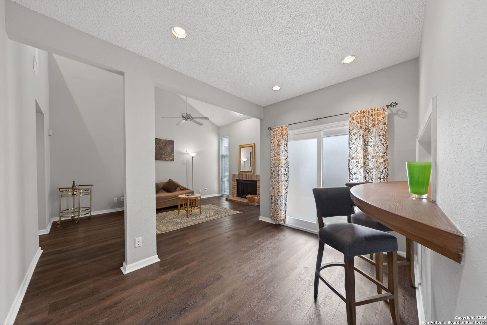 11001 Wurzbach Road, Unit 605 San Antonio, TX 78230 - Photo 15 of 47 a workspace with furniture and wooden floor