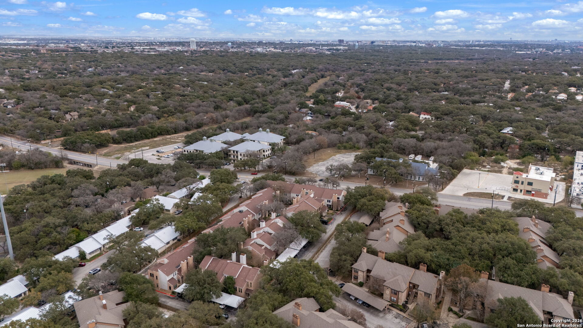 11001 Wurzbach Road, Unit 605 San Antonio, TX 78230 - Photo 41 of 47 an aerial view of a city