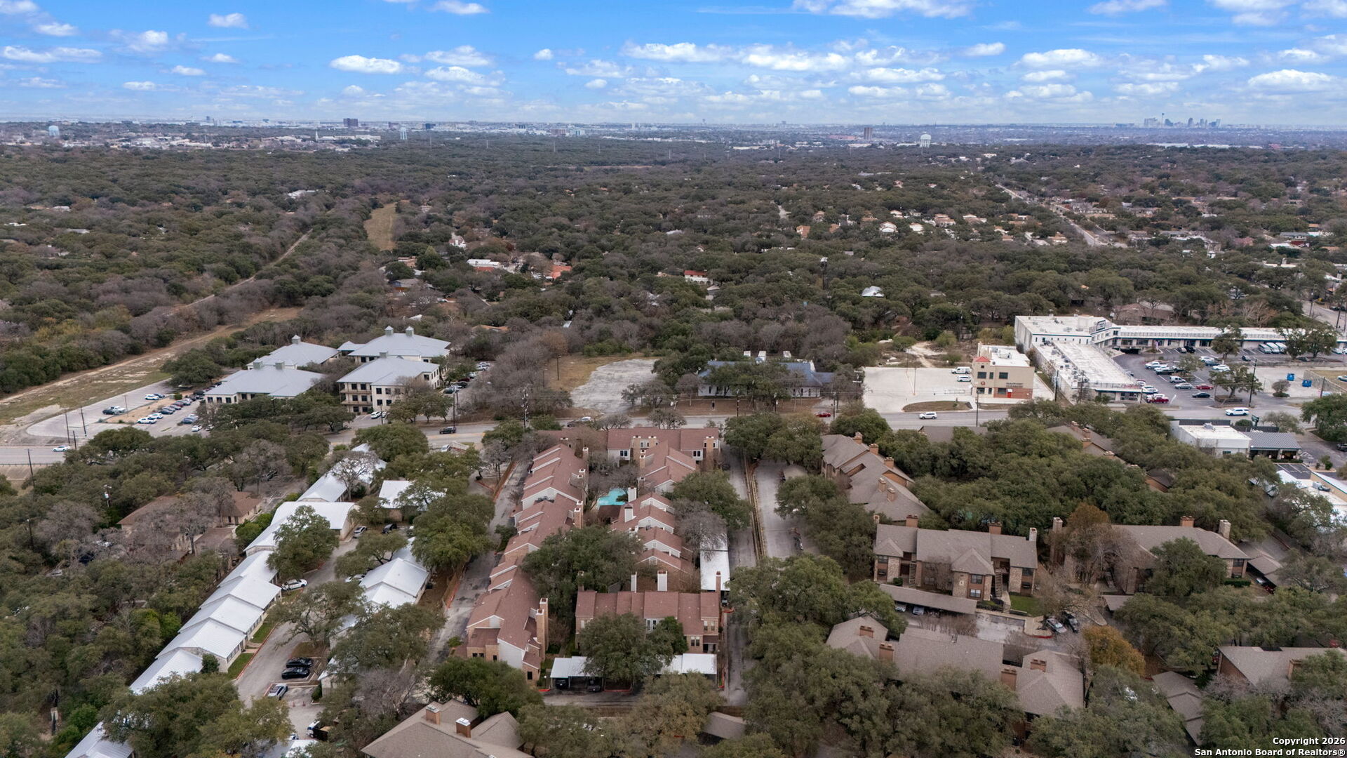 11001 Wurzbach Road, Unit 605 San Antonio, TX 78230 - Photo 42 of 47 an aerial view of multiple house