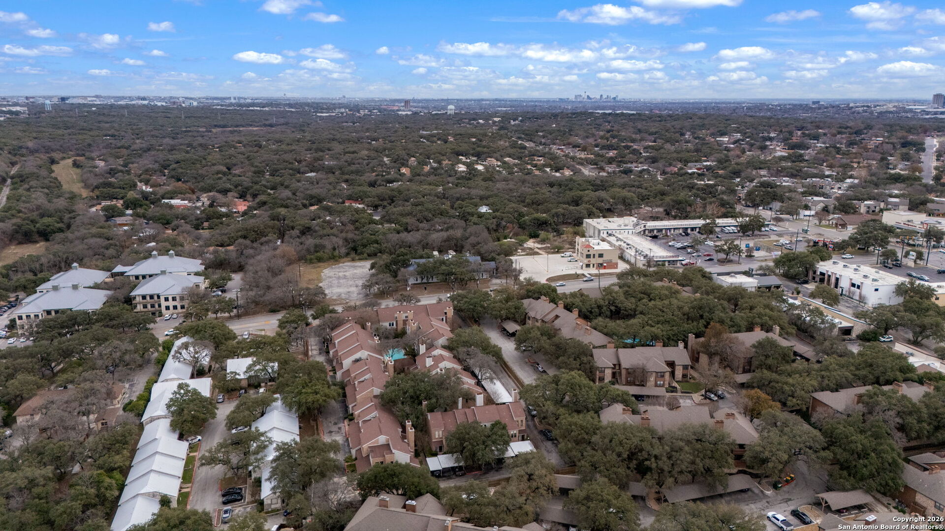 11001 Wurzbach Road, Unit 605 San Antonio, TX 78230 - Photo 43 of 47 an aerial view of multiple house
