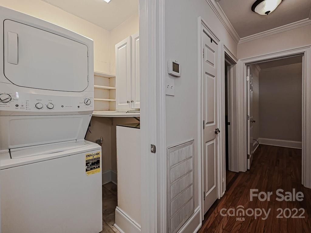 4212 Randolph Road Charlotte, NC 28211 - Photo 22 of 23 a view of a hallway with washer and dryer