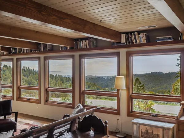 a room with furniture and wooden floor