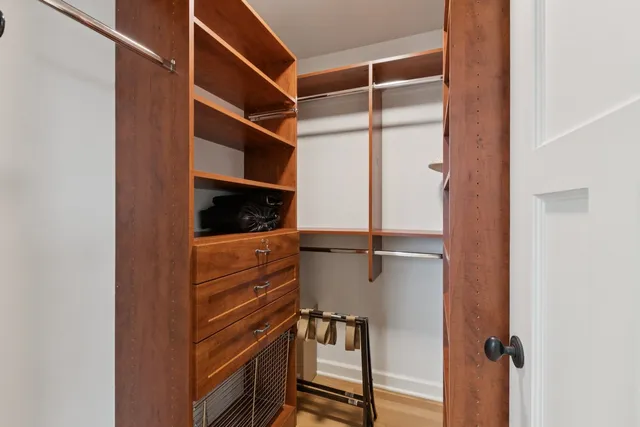 a view of walk in closet
