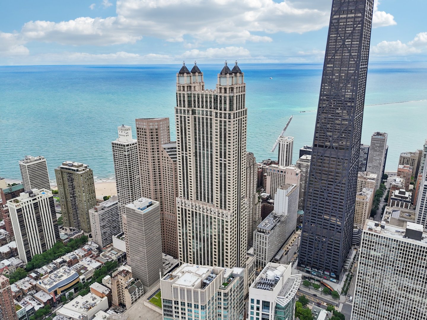132 East Delaware Place, Unit 4803 Chicago, IL 60611 - Photo 47 of 53 a view of a city with tall buildings