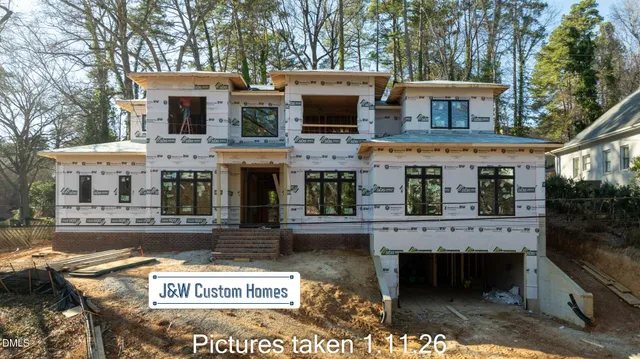 a view of a building with a couple of windows