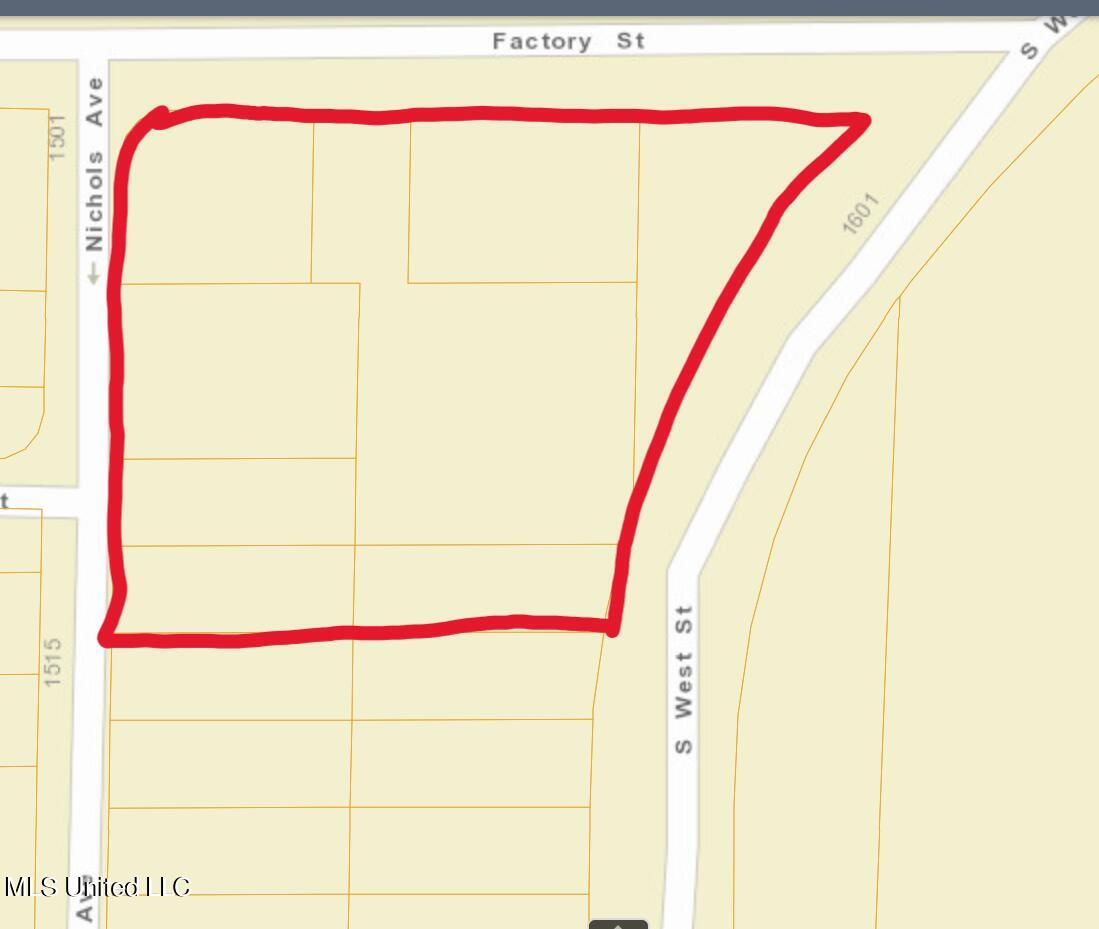 0 South West Street Jackson, MS 39201 - Photo 4 of 5 S west St & Factory tax map