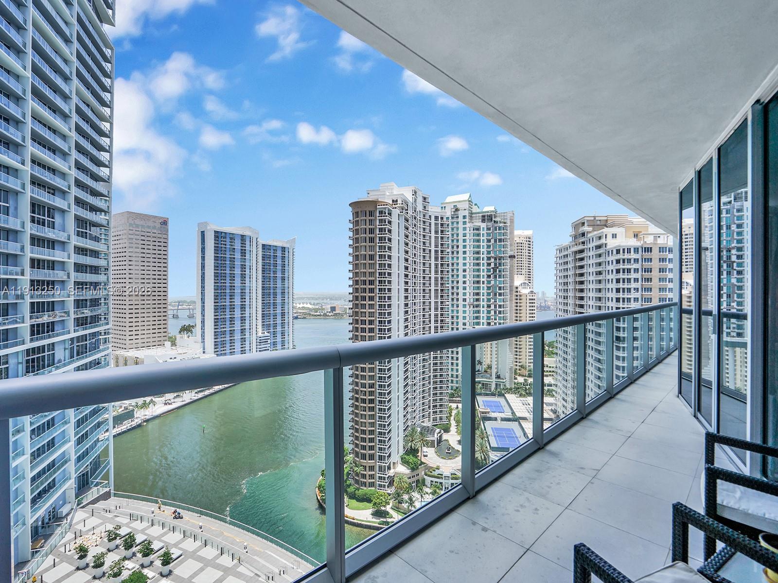 495 Brickell Avenue, Unit 2504 Miami, FL 33131 - Photo 21 of 28 a view of city from a balcony