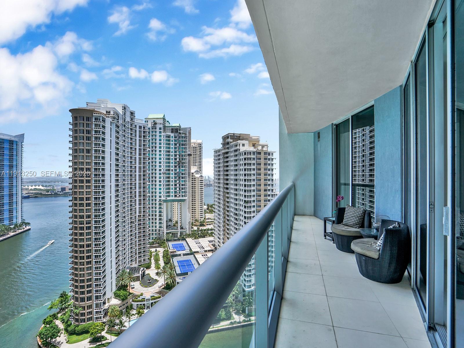 495 Brickell Avenue, Unit 2504 Miami, FL 33131 - Photo 24 of 28 a view of balcony with couch