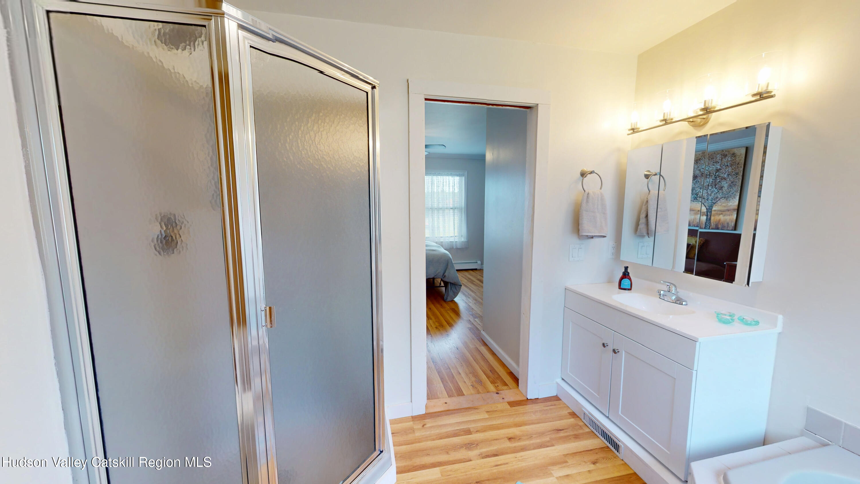 175 Jordan Road Coxsackie, NY 12051 - Photo 15 of 32 a bathroom with a tub and a double vanity sink mirror