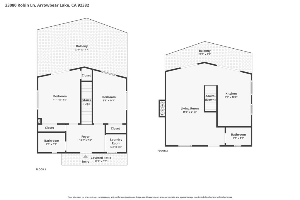33080 Robin Lane Running Springs, CA 92382 - Photo 33 of 35 a picture of floor plan