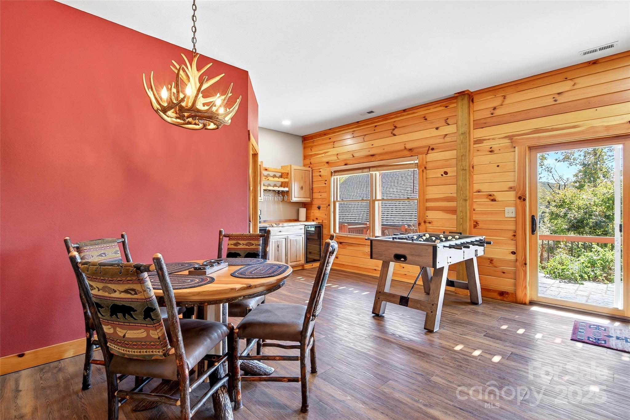 53 Osprey Lane Nebo, NC 28761 - Photo 33 of 48 a view of a dining room with furniture window and outside view