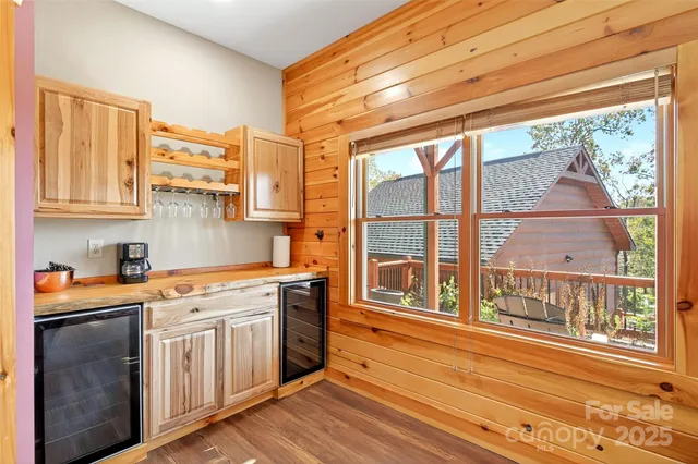 a bathroom with a sink a mirror and a shower